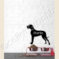 Preview: Deutsche Dogge Wandtattoo personalisierbar
