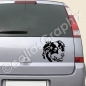 Preview: Hunde Autoaufkleber Australian Shepherd