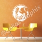 Preview: Aussi Shepherd wandtattoo hunde