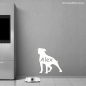 Preview: American Staffordshire Terrier Hunde Wandtattoo Aufkleber