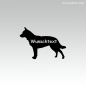Preview: Australian Cattle Dog Hundeaufkleber Tibetdogge