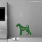 Preview: Airedale Terrier Hunde Wandtattoo Aufkleber