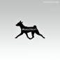 Preview: Basenji Hundeaufkleber mit Wunschtext