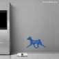 Preview: Basenji Hunde Wandtattoo Aufkleber