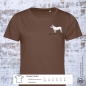 Preview: Bullterrier Damen T-Shirt Farbe mocha