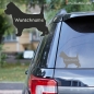 Preview: Cairn Terrier Umriss Autoaufkleber mit Hundename