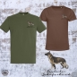 Preview: Deutscher Schäferhund T-Shirt mit dezenten Brustdruck