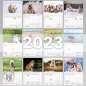 Preview: Englische Bulldogge Kalender 2023 Monatsübersicht