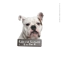 Preview: Englische Bulldogge an Bord Hundeaufkleber