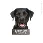Preview: Labrador (schwarz) an Bord Aufkleber