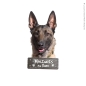 Preview: Malinois an Bord Hundeaufkleber