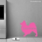 Preview: Papillon Hunde Wandtattoo Aufkleber