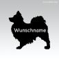 Preview: Papillon Hundeaufkleber Tibetdogge
