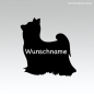 Preview: Yorkshire Terrier Hundeaufkleber Tibetdogge