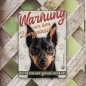 Preview: Zwergpinscher Warnschild DIN A5