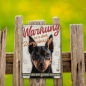 Preview: Zwergpinscher Hundeschild DIN A5