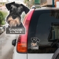 Preview: Zwergschnauzer an Bord Autoaufkleber
