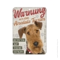 Preview: Airedale Terrier Schild A5