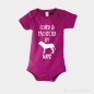 Preview: Baby Body Strampelanzug Hund Fila Brasileiro pink