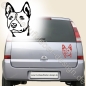 Preview: Hundeaufkleber Shop Basenji KFZ Sticker