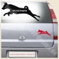 Preview: Basenji Aufkleber mit Hundename