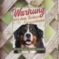Preview: Berner Sennenhund Warnschild DIN A5