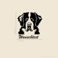 Preview: Bernhardiner Hundeaufkleber mit Wunschtext