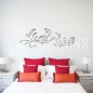 Preview: Blumen Wandtattoo Schlafzimmer