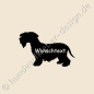 Preview: Cesky Terrier Aufkleber Hunderassen mit Wunschname