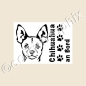 Preview: Chihuahua Hundeaufkleber