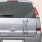 Preview: Chihuahua Hundeaufkleber