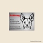 Preview: Chihuahua Hunde Warnschild