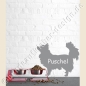 Preview: Chihuahua wandtattoo mit wunschname