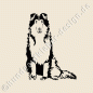 Preview: Collie Aufkleber Hunde