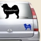 Preview: Do Khyi Umriss Autoaufkleber mit Hundename