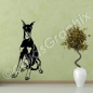 Preview: Dobermann wandtattoo hunde