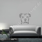 Preview: Dogo Argentino Hunde wandtattoo