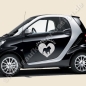 Preview: I love English Bulldog Autoaufkleber Shop