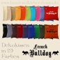 Preview: Bulldoggen Kissen online kaufen