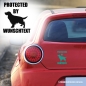 Preview: Protected by Cockerspaniel Autoaufkleber mit Hundename