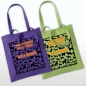 Preview: Hunde Spruch Beutel lila / kiwi