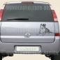 Preview: Hundeaufkleber fürs Auto Australian Shepherd