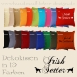 Preview: Kissen Hundedruck Irish Setter