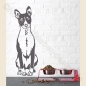 Preview: Hunde Wandtattoo Basenji