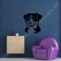 Preview: Appenzeller Sennenhund Kopf Wandtattoo