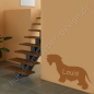 Preview: Hunde Wandtattoo Cesky Terrier mit Wunschname