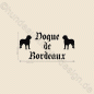 Preview: Hundeaufkleber Dogue de Bordeaux