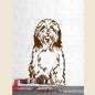 Preview: Hunde Wandtattoo Bearded Collie