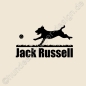 Preview: Hunderassen Aufkleber Jack Russell