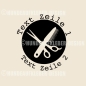 Preview: Hundefriseur Logo "Kamm & Schere" Aufkleber